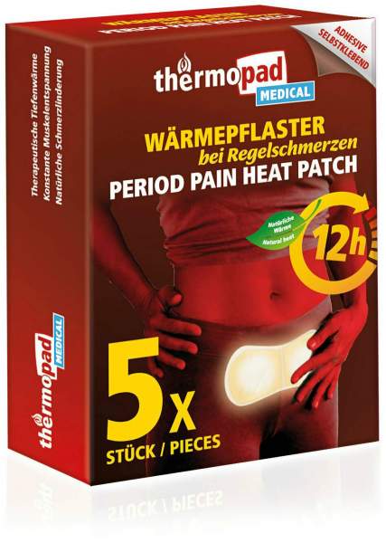 Thermopad Wärmepflaster bei Regelschmerzen 12h 5 Stück