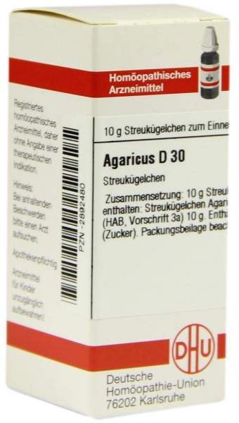 DHU Agaricus D30 Globuli