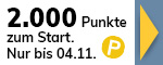 2.000 Willkommenspunkte bei Anmeldung zum Bonusprogramm sichern. Nur bis 04.11.
