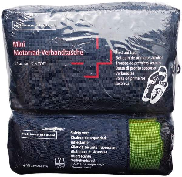 Verbandtasche Motorrad Mini D13167+warnweste