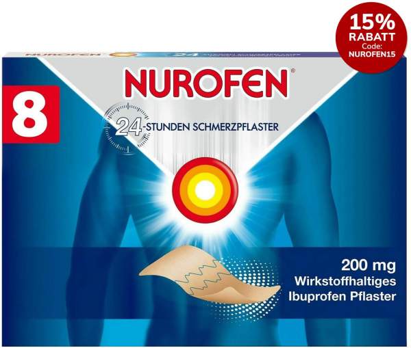 Nurofen 24-Stunden Schmerzpflaster 200 mg 8 Stück