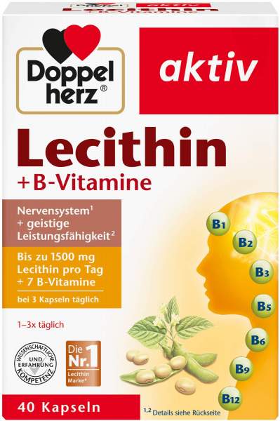 Doppelherz Lecithin + B Vitamin Kapseln 40 Kapseln