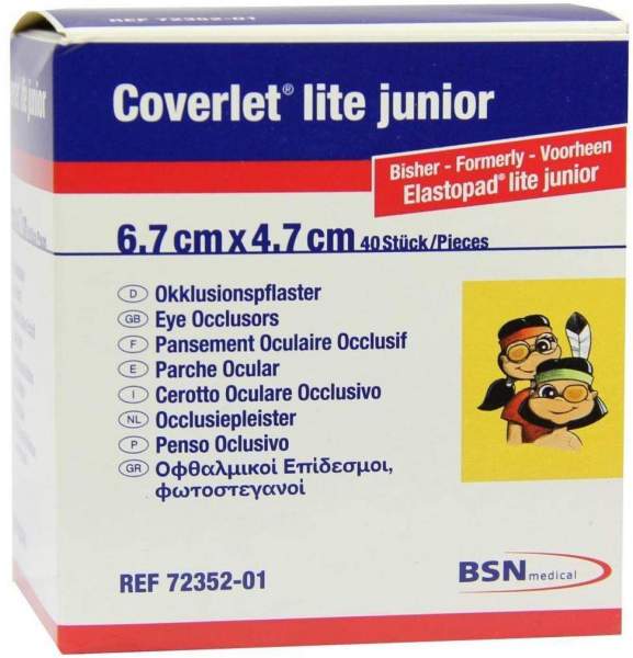 Coverlet Lite Junior Augenokkluionspflaster 67x47mm