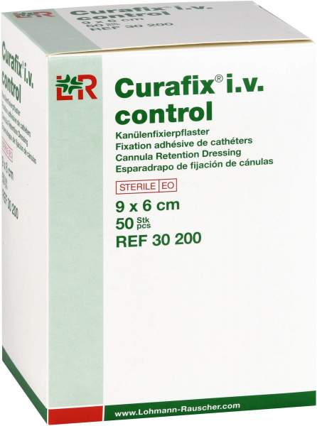 Curafix I.V. Control Kanülenfixierpflaster 9x6cm
