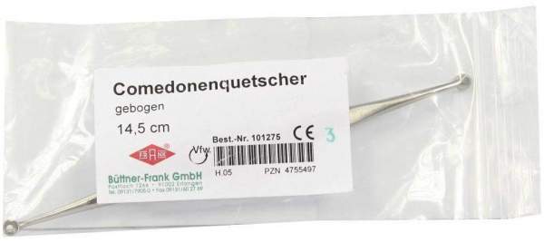 Comedonenquetscher Gebogen 14,5 cm 1 Stück
