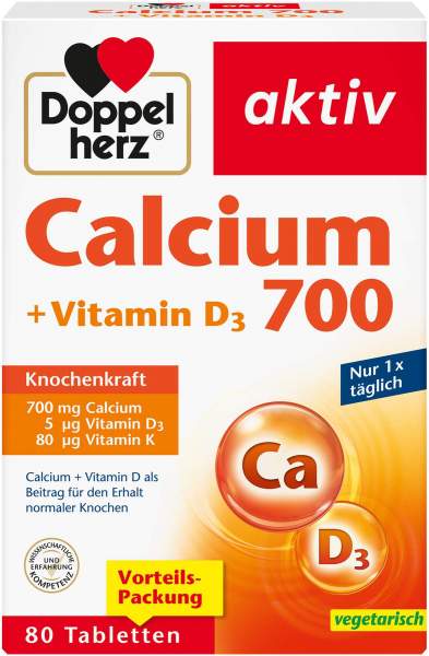 Doppelherz Aktiv Calcium 700 + Vitamin D3 80 Tabletten