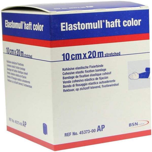 Elastomull Haft Color 20mx10cm Blau Fixierbinde