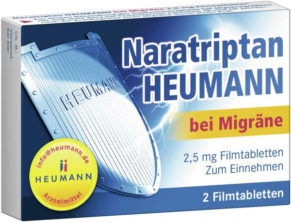 Naratriptan Heumann bei Migräne 2,5 mg 2 Filmtabletten