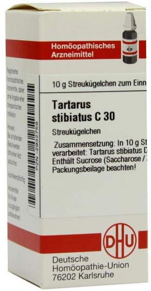 DHU Tartarus Stibiatus C30 10 g Globuli