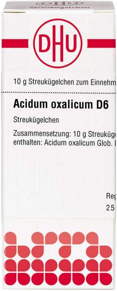 Acidum oxalicum D 6 Globuli 10g