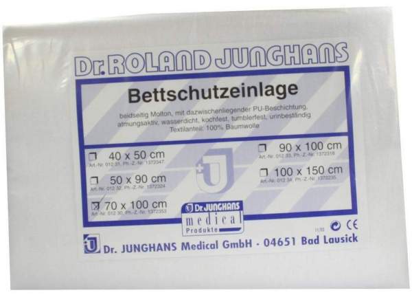 Bettschutzeinlage 70x100cm Doppelseitig Molton