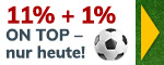 Machen Sie Ihren Einkauf zum Volltreffer und sichern Sie sich nur heute 12% WM-Rabatt ab 59€ Einkaufswert.