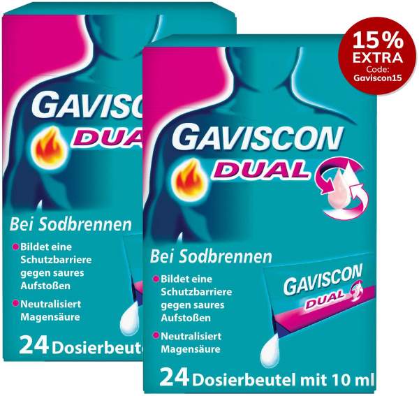 Sparset Gaviscon Dual 48 x 10 ml Suspension