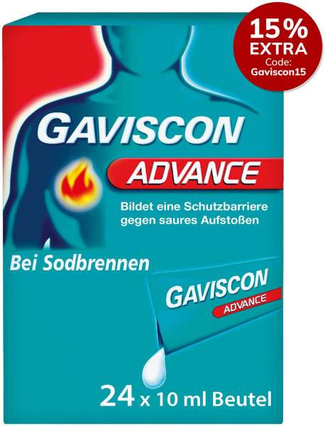 Gaviscon Advance Pfefferminz 24 x 10 ml Suspension