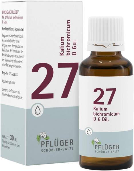 Biochemie Pflüger 27 Kalium Bichromicum D6 30 ml Tropfen