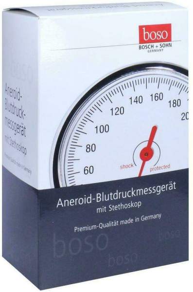 Boso Egotest Blutdruckmessgerät Schwarz Aneroid Mit Stethoskop