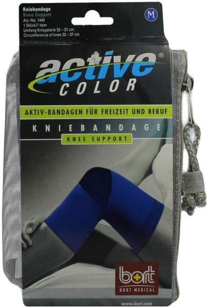 Bort Activecolor Kniebandage Medium Blau 1 Stück
