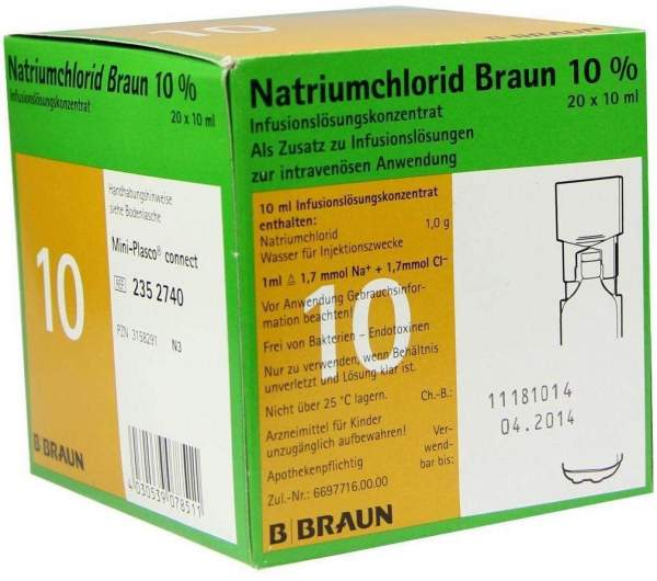 Natriumchlorid 10% Mpc Elektrolytkonzentrat