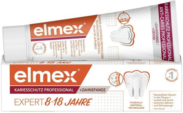 Elmex Kariesschutz Professional + Zahnspange Zahnpasta 75 ml
