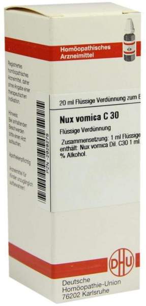 Nux Vomica C30 Dhu 20 ml Dilution