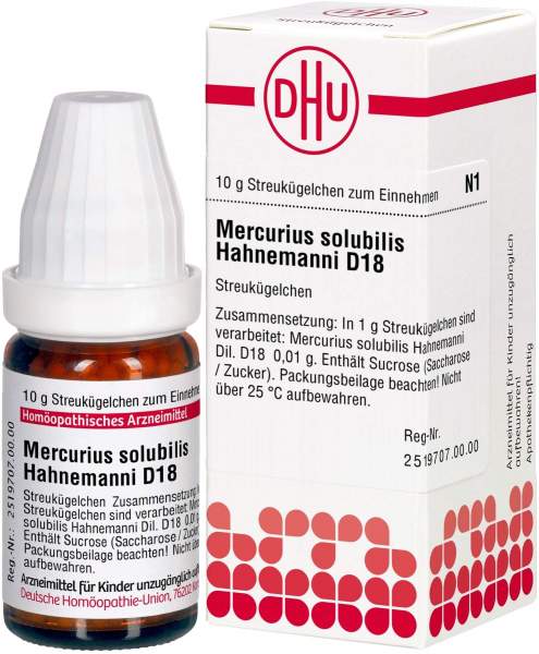 Mercurius Solubilis Hahnemanni D 18 10 G Globuli