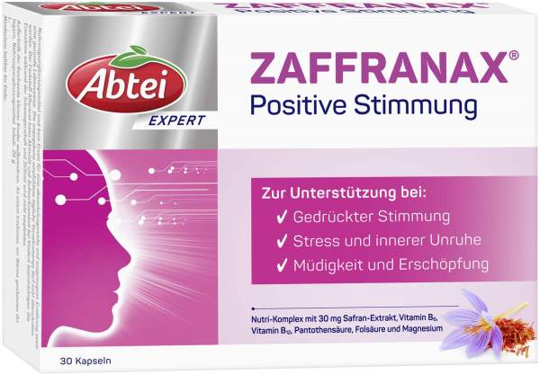 Abtei Expert Zaffranax Positive Stimmung 30 Kapseln