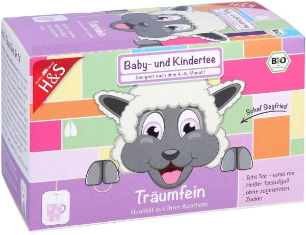 H&amp;S Träumfein Bio Baby- und Kindertee 20 X 1,2 G Filterbeutel