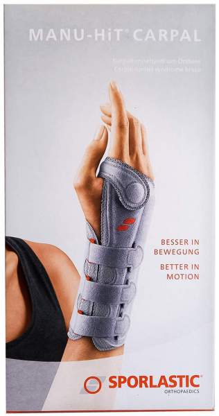 Manu-Hit Carpal Orthese Links Gr.L Schwarz 07233 1