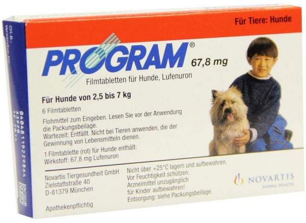 Program 67,8 mg 2,5 - 7 KG 6 Tabletten Für Hunde