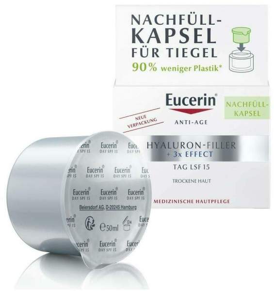 Eucerin Anti Age Hyaluron Filler Tagespflege Trockene Haut Refill 50 ml