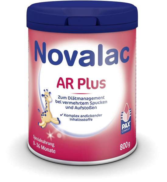 Novalac AR Plus Nahrung 800 g Pulver bei vermehrtem Spucken und Aufstoßen 0-36 Monate
