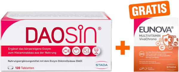 Daosin 120 Tabletten + gratis Eunova VivaChrono 2 x 10 ml