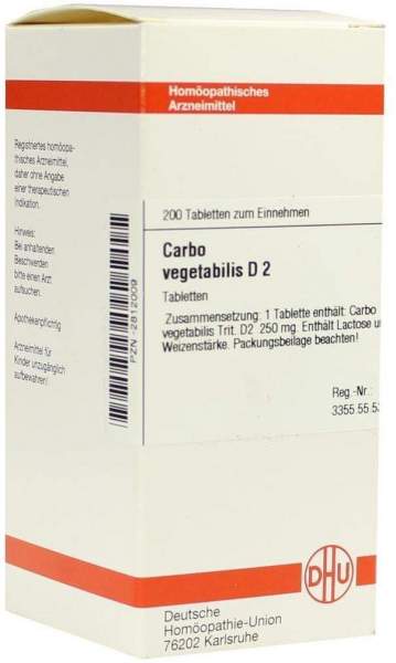 Carbo Vegetabilis D2 200 Tabletten