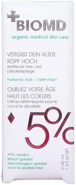 Biomed Vergiss Dein Alter Kopf Hoch Anti-Aging Creme 40 ml