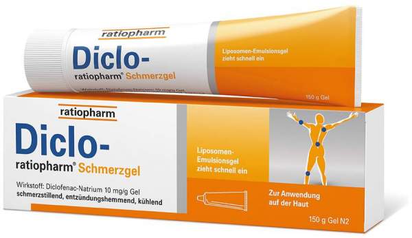 Diclo-ratiopharm Schmerzgel 150 g Gel