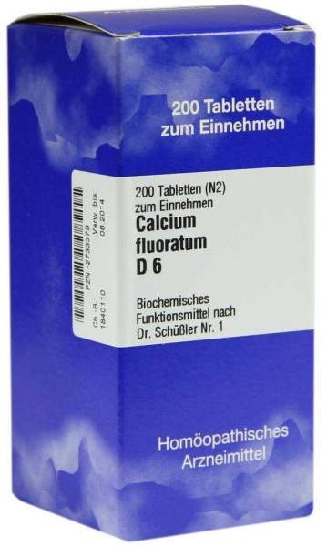 Biochemie 1 Calcium Fluoratum D 6 200 Tabletten