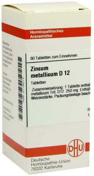 DHU Zincum Metallicum D12 80 Tabletten