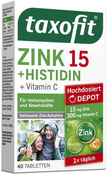 Taxofit Zink + Histidin Depot 40 Tabletten