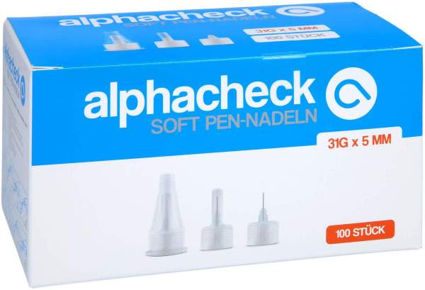 Alphacheck Soft Pen-Nadeln 31 Gx5 mm