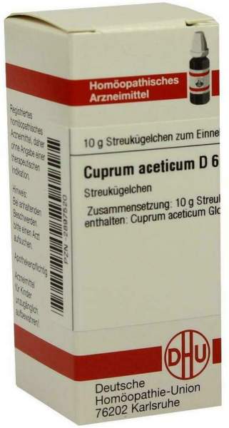 Dhu Cuprum Aceticum D6 Globuli 10 G