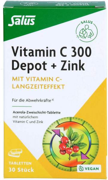 Vitamin C 300 Depot+zink Salus Tabletten 30 Stück