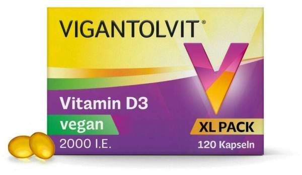 Vigantolvit 2000 I.E. Vitamin D3 vegan 120 Kapseln
