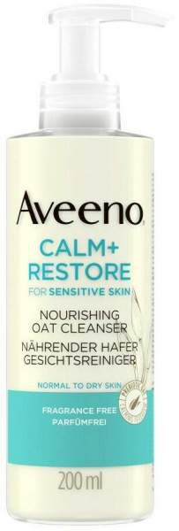 Aveeno Calm+ Restore nährende Hafer Gesichtsreinigung 200 ml