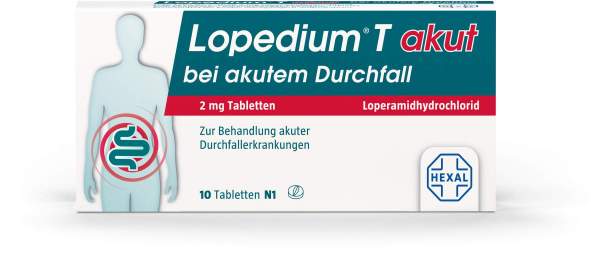 Lopedium T akut bei akutem Durchfall 10 Tabletten