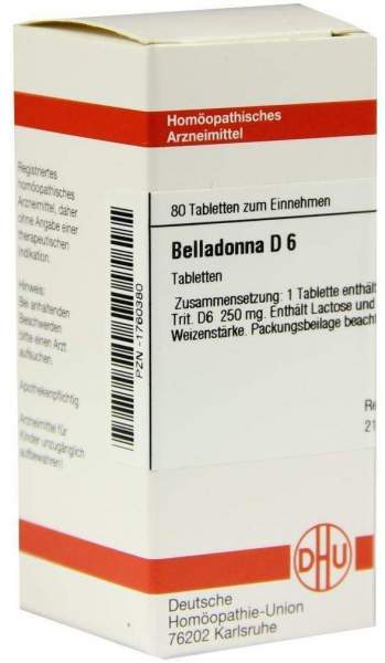 Dhu Belladonna D6 80 Tabletten