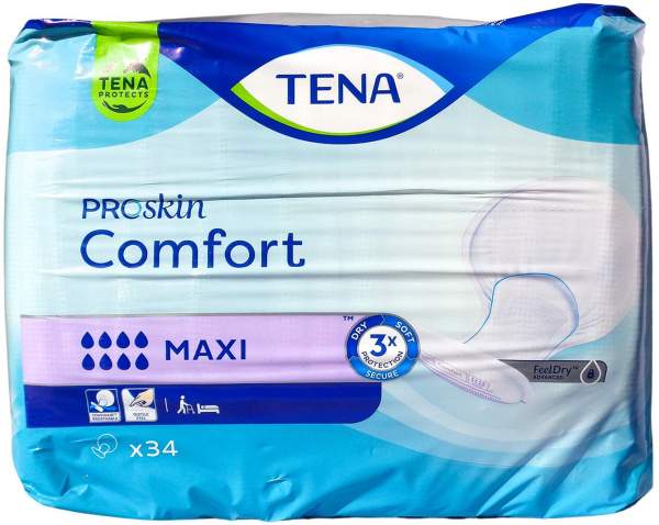 Tena Comfort Maxi 34 Vorlagen