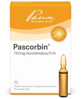Pascorbin Injektionslösung 10 X 5 ml Ampullen