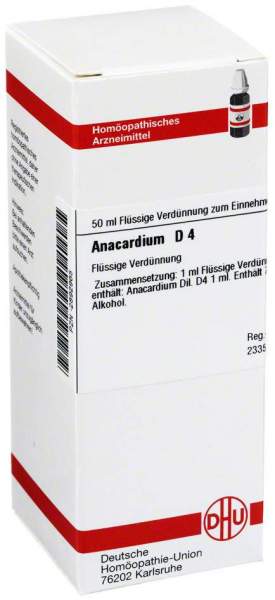 Anacardium D 4 Dilution 50 ml Dilution