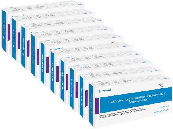 Watmind SARS-CoV-2 Antigen Schnelltest (Speicheltest) 10 x 5 Stück