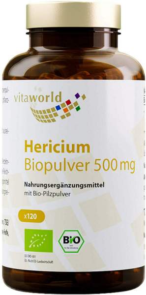 Hericium Biopulver 500 mg Kapseln 120 Stück